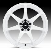 Motegi Racing MR154 Battle White Custom Wheels 3